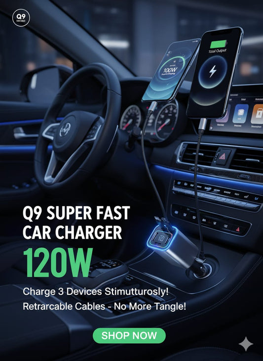 120W Retractable Car Charger