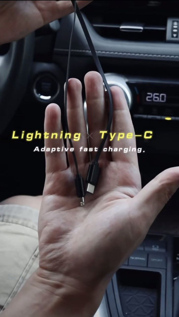 120W Retractable Car Charger