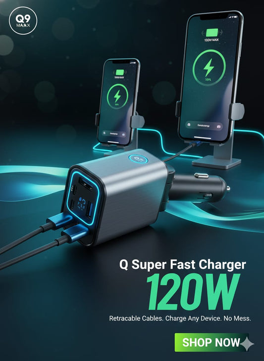 120W Retractable Car Charger