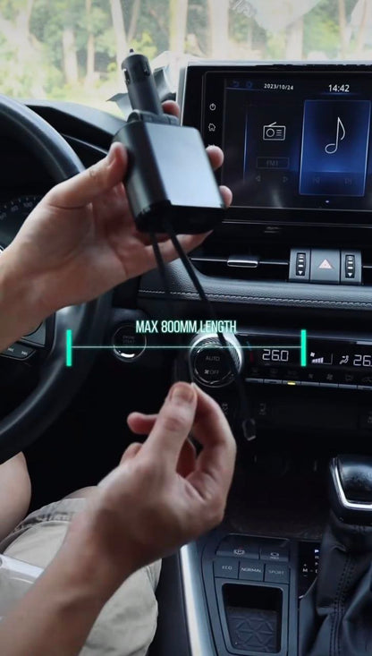 120W Retractable Car Charger