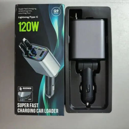 120W Retractable Car Charger