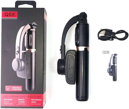 Gimbal Stabilizer 3-in-1 Extendable Selfie Stick Tripod